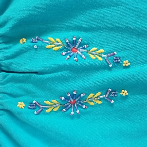 Chaps Teal Tunic Top (Girls Size M (8/10)) - Picture 2 of 5